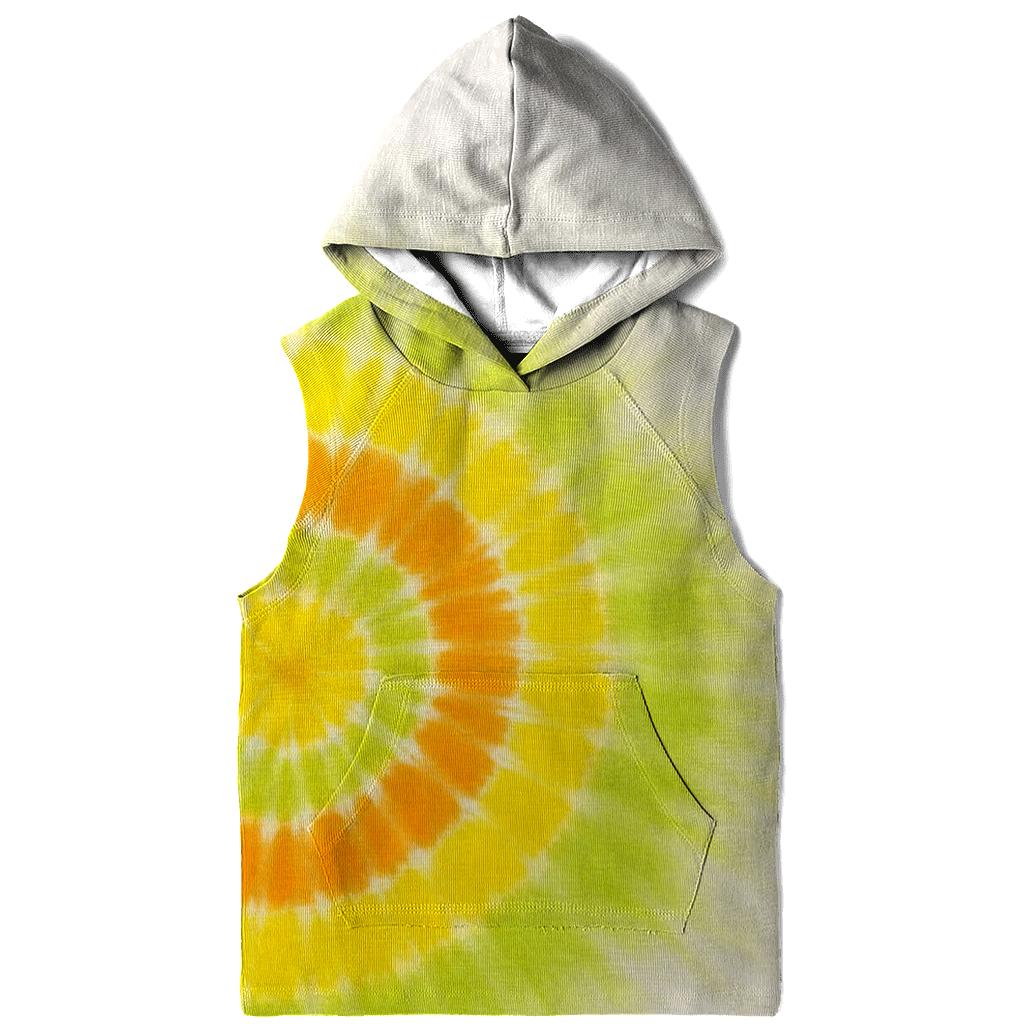 Citrus Offset Bullseye Burst heavyweight hoodies