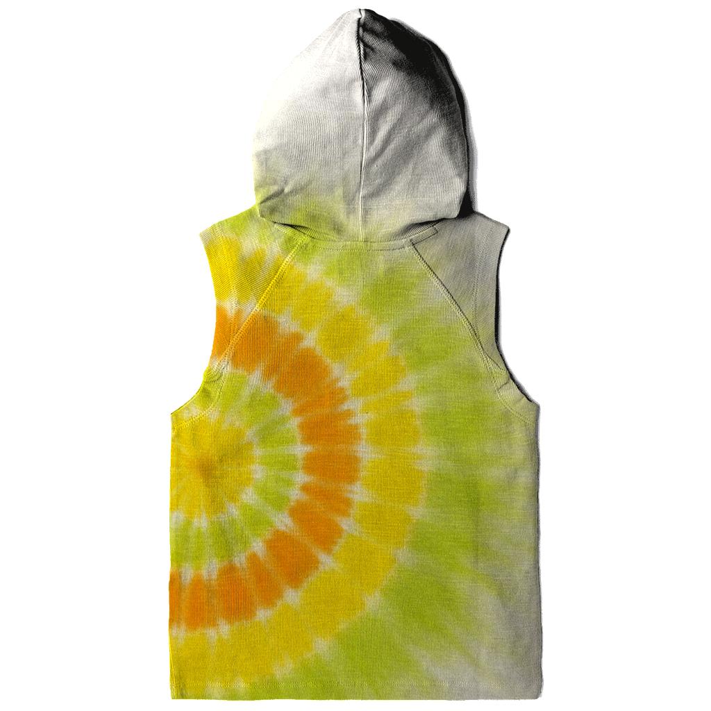 Citrus Offset Bullseye Burst heavyweight hoodies