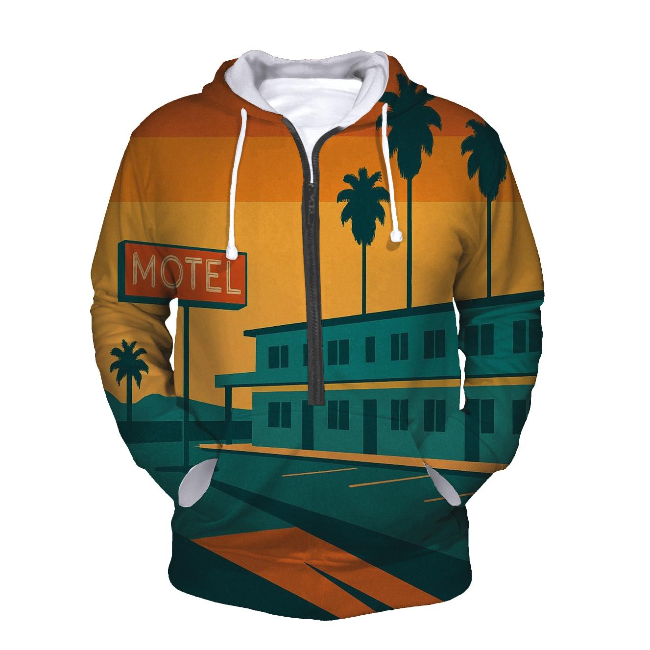 Sunset Strip Motel lightweight hoodies