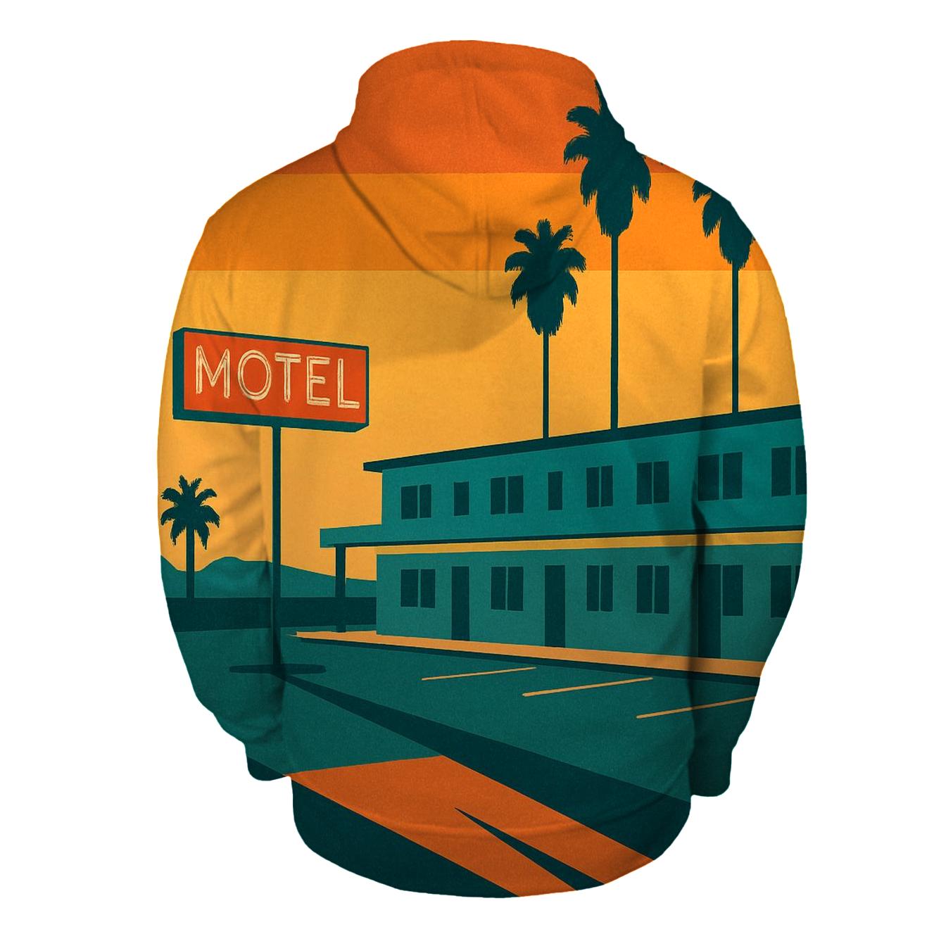 Sunset Strip Motel lightweight hoodies