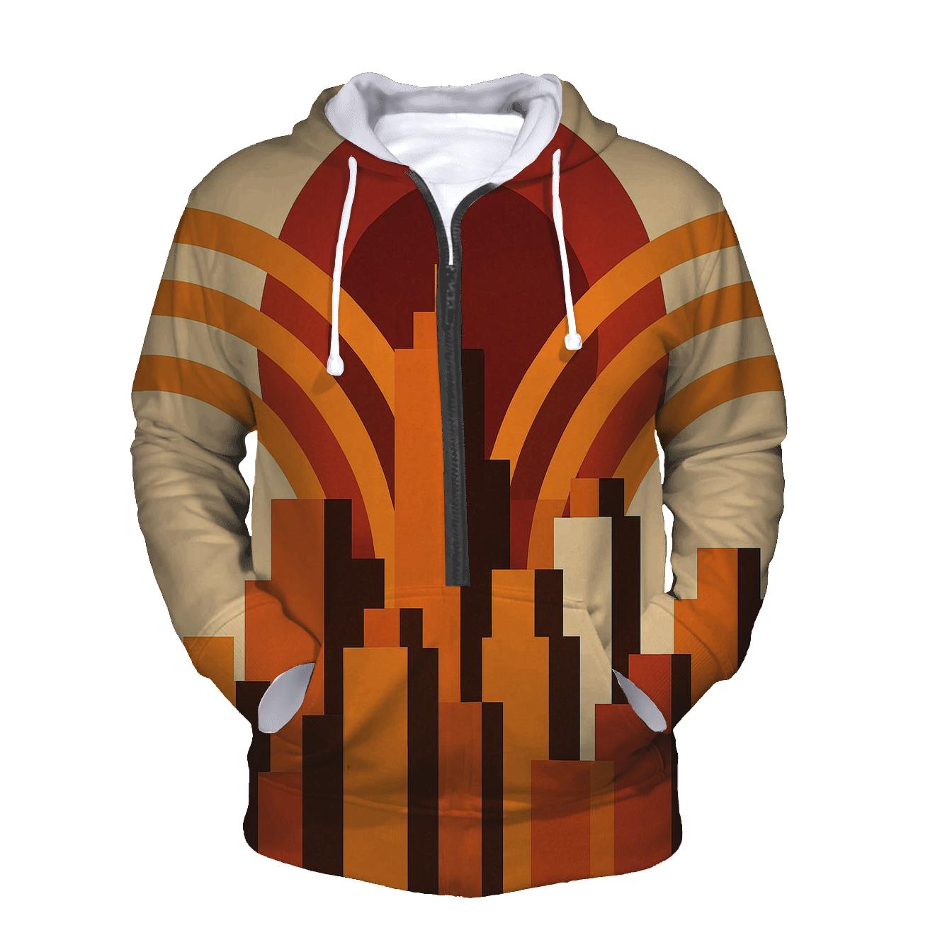 Groove City Skyline zip-up hoodies