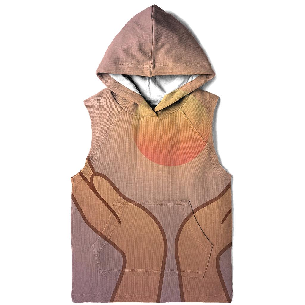 Hands Cradling Dawn custom hoodies