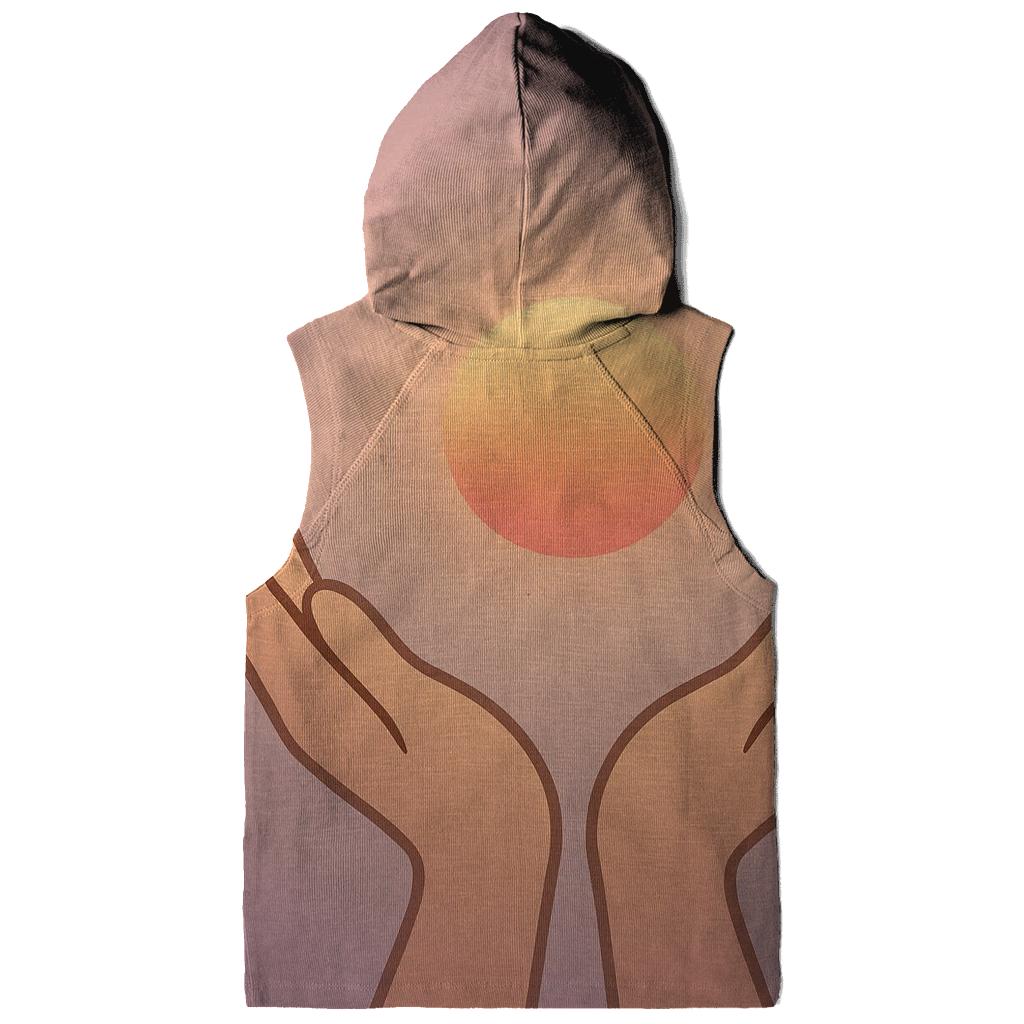 Hands Cradling Dawn custom hoodies