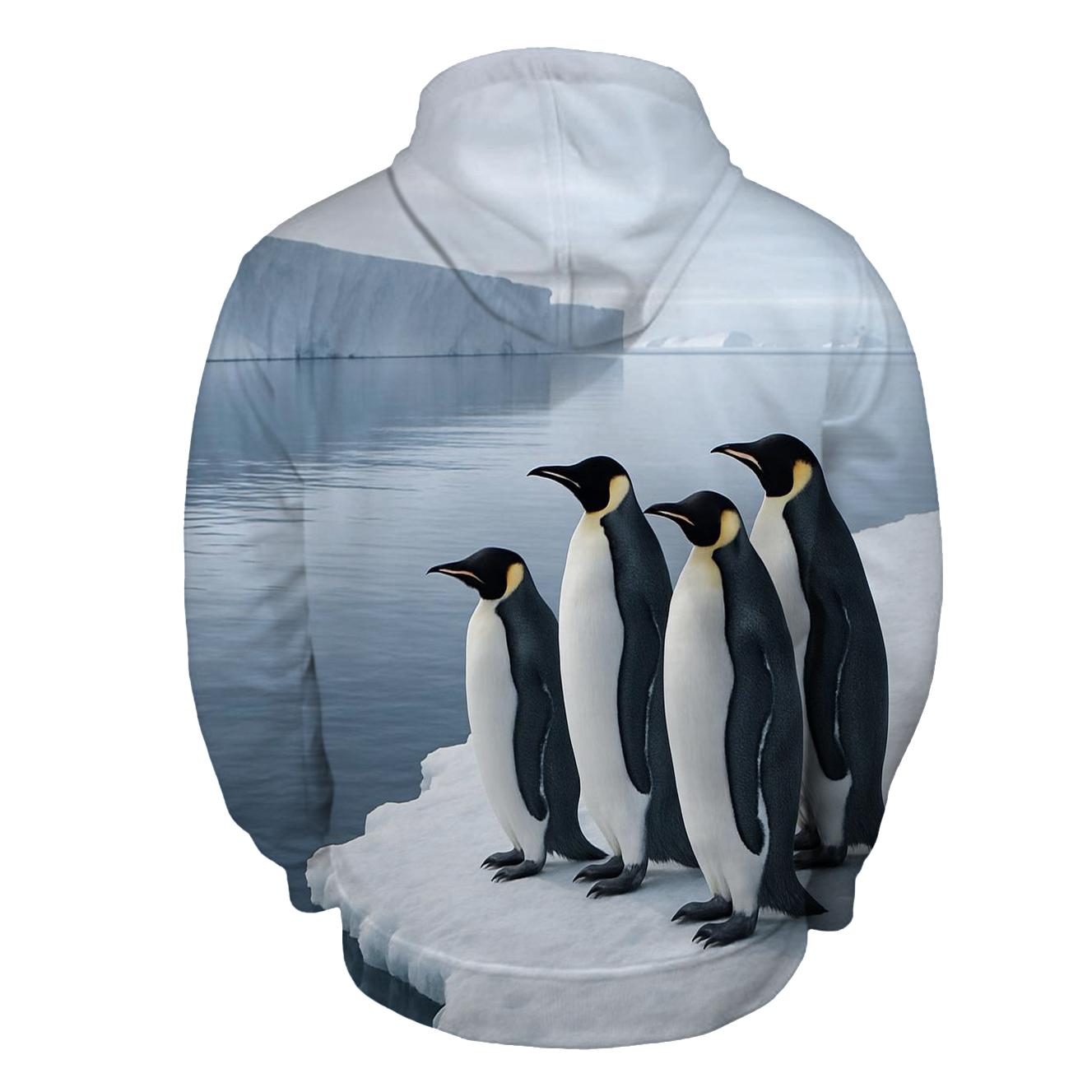 Emperor Penguins On Sea Ice Edge hoodie designs