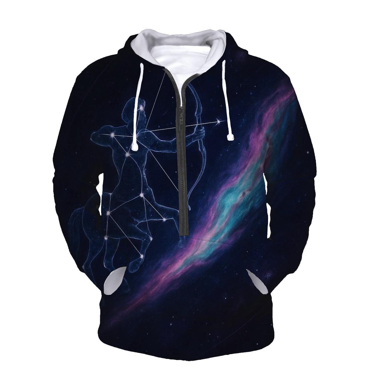 Sagittarius Archer Nebula Trail hoodie trends