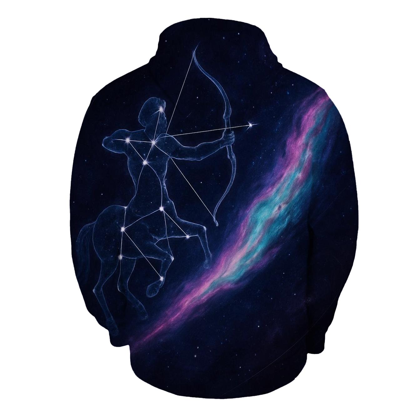 Sagittarius Archer Nebula Trail hoodie trends
