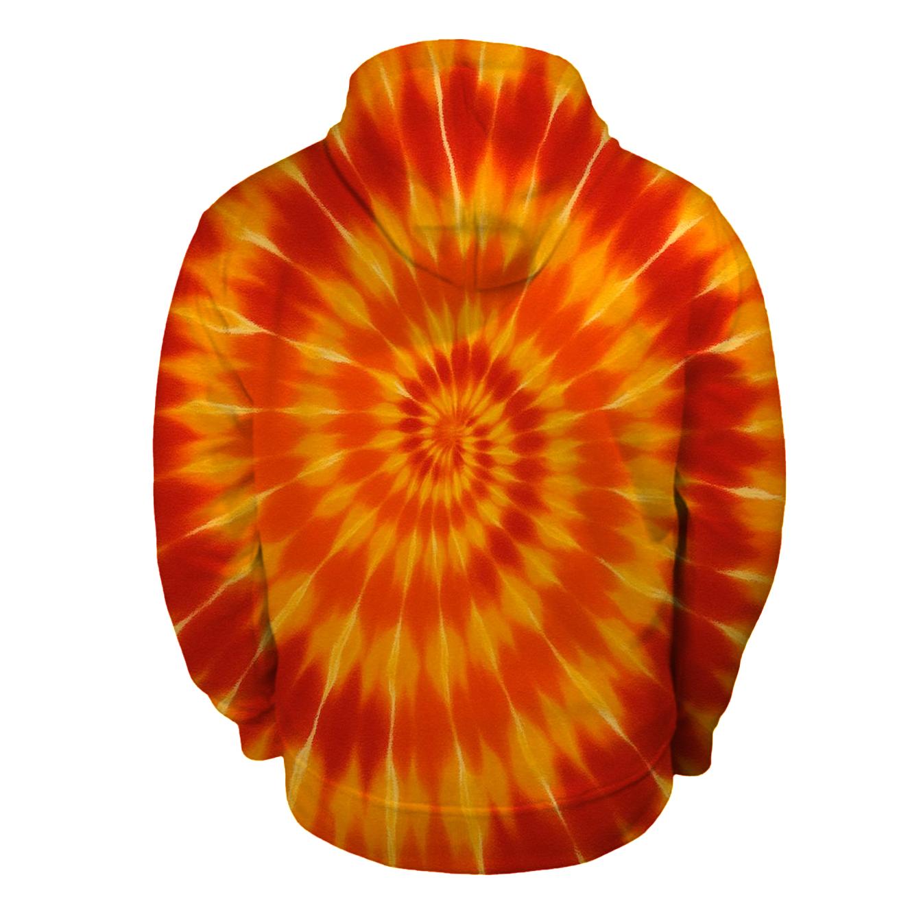 Solar Flare Spiral Mandala lightweight hoodies