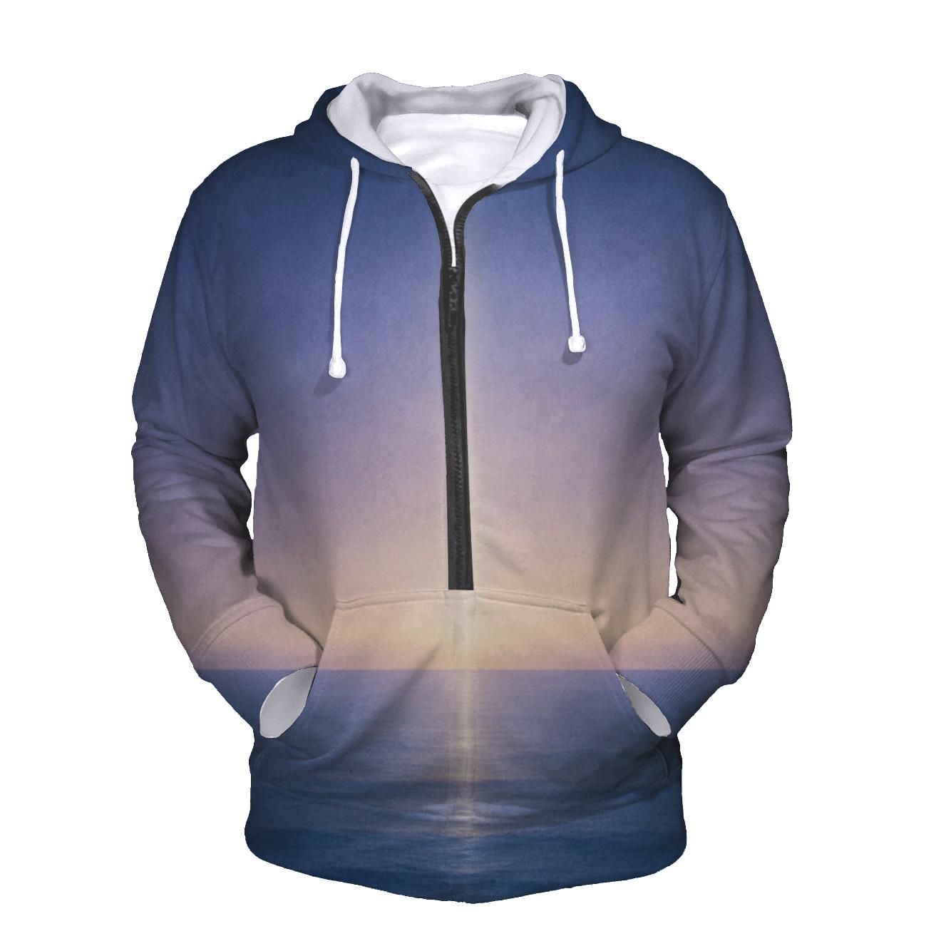Celestial Stillness Horizon graphic hoodies