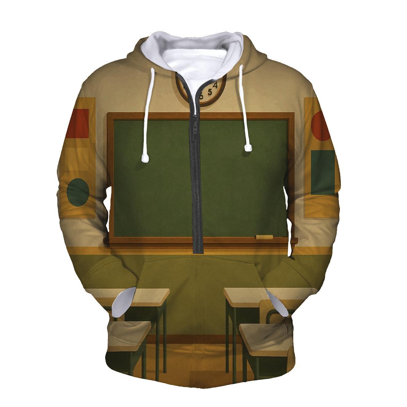 Seventies Classroom Chalkboard hoodie designs
