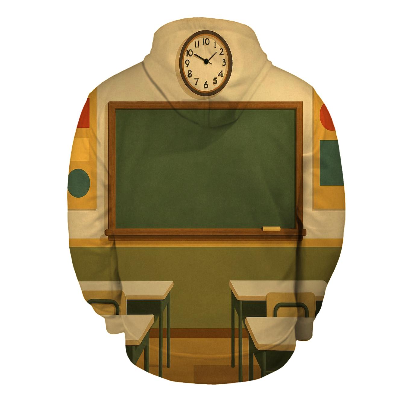 Seventies Classroom Chalkboard hoodie designs