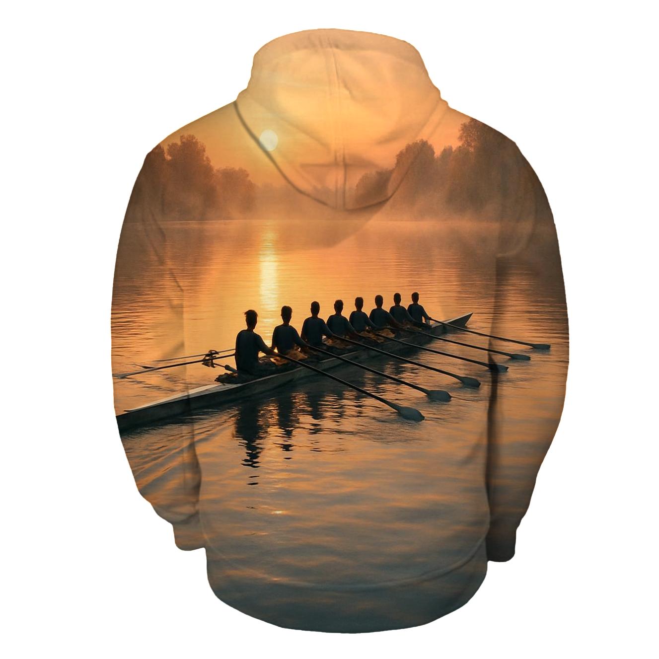 Rowing Team Sunrise Rhythm heavyweight hoodies