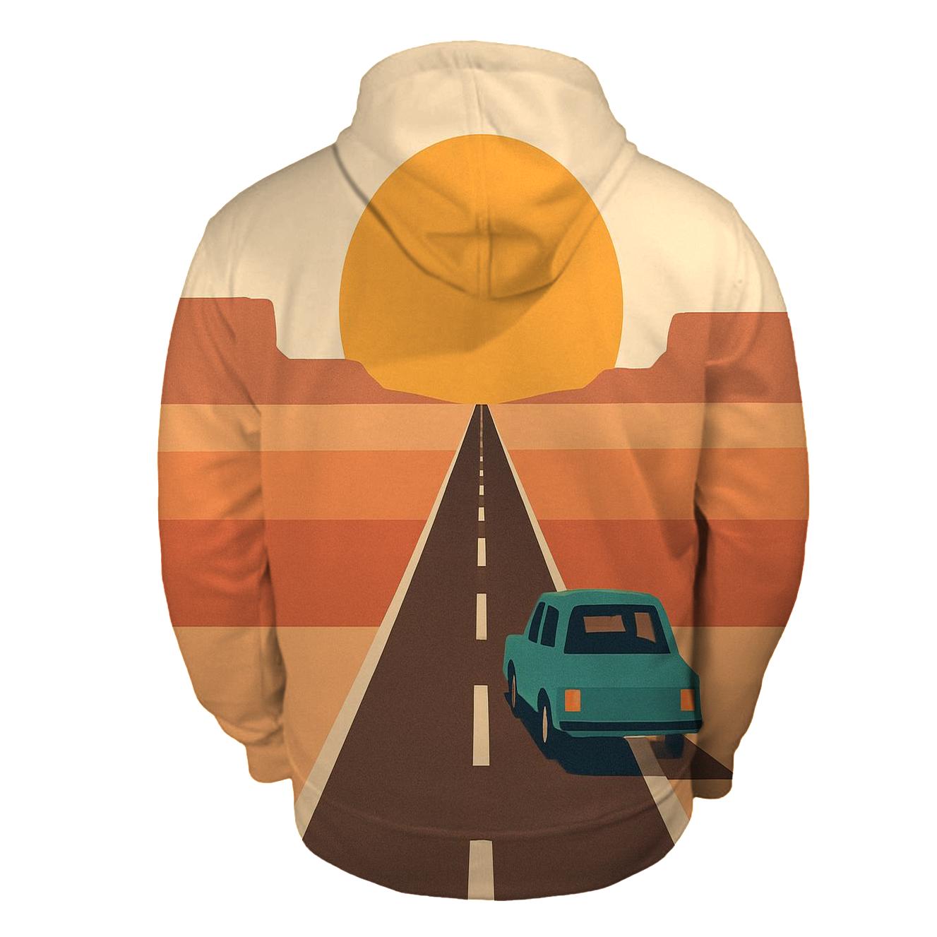Desert Mirage Highway premium hoodies