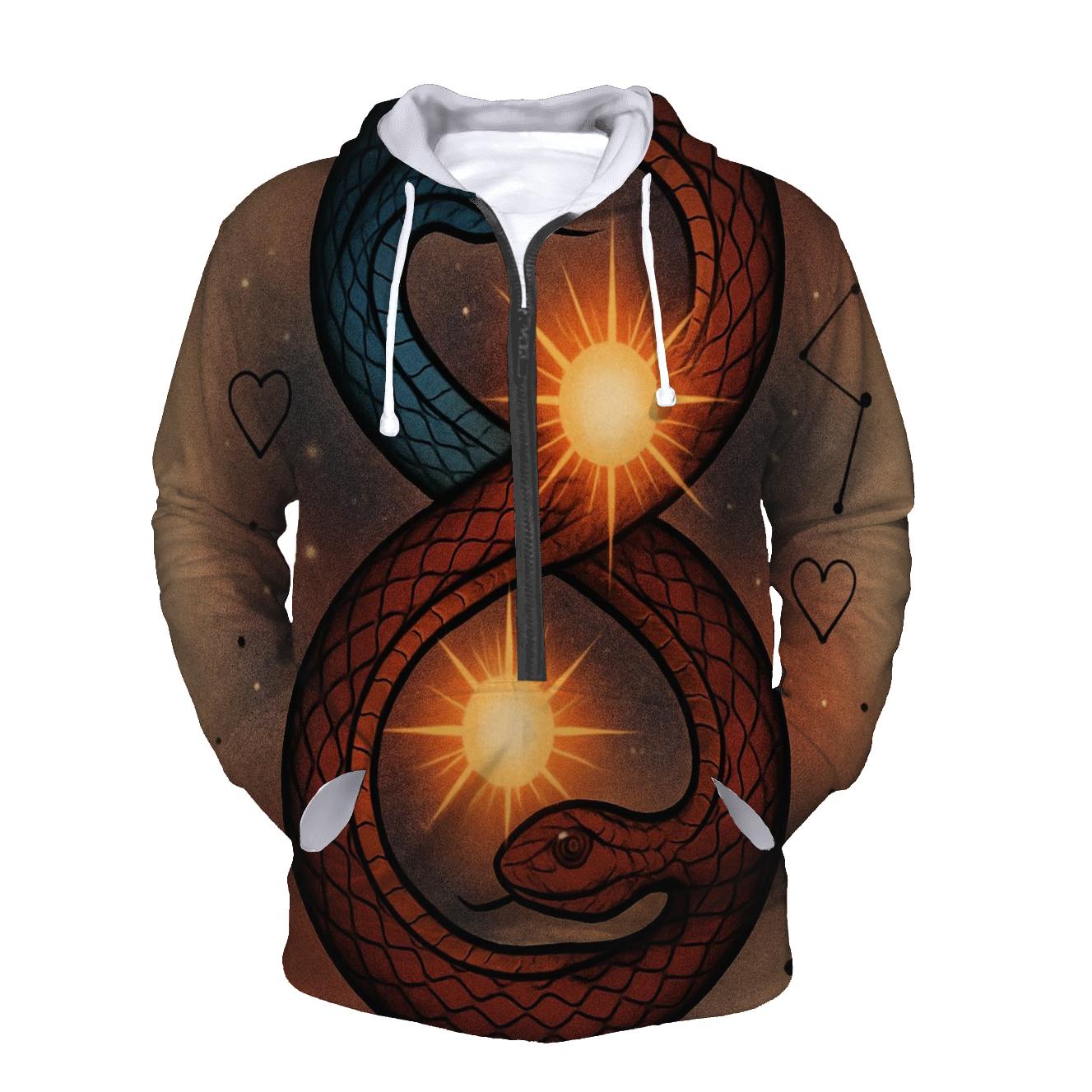 Binary Star Lovers Ouroboros pullover hoodies