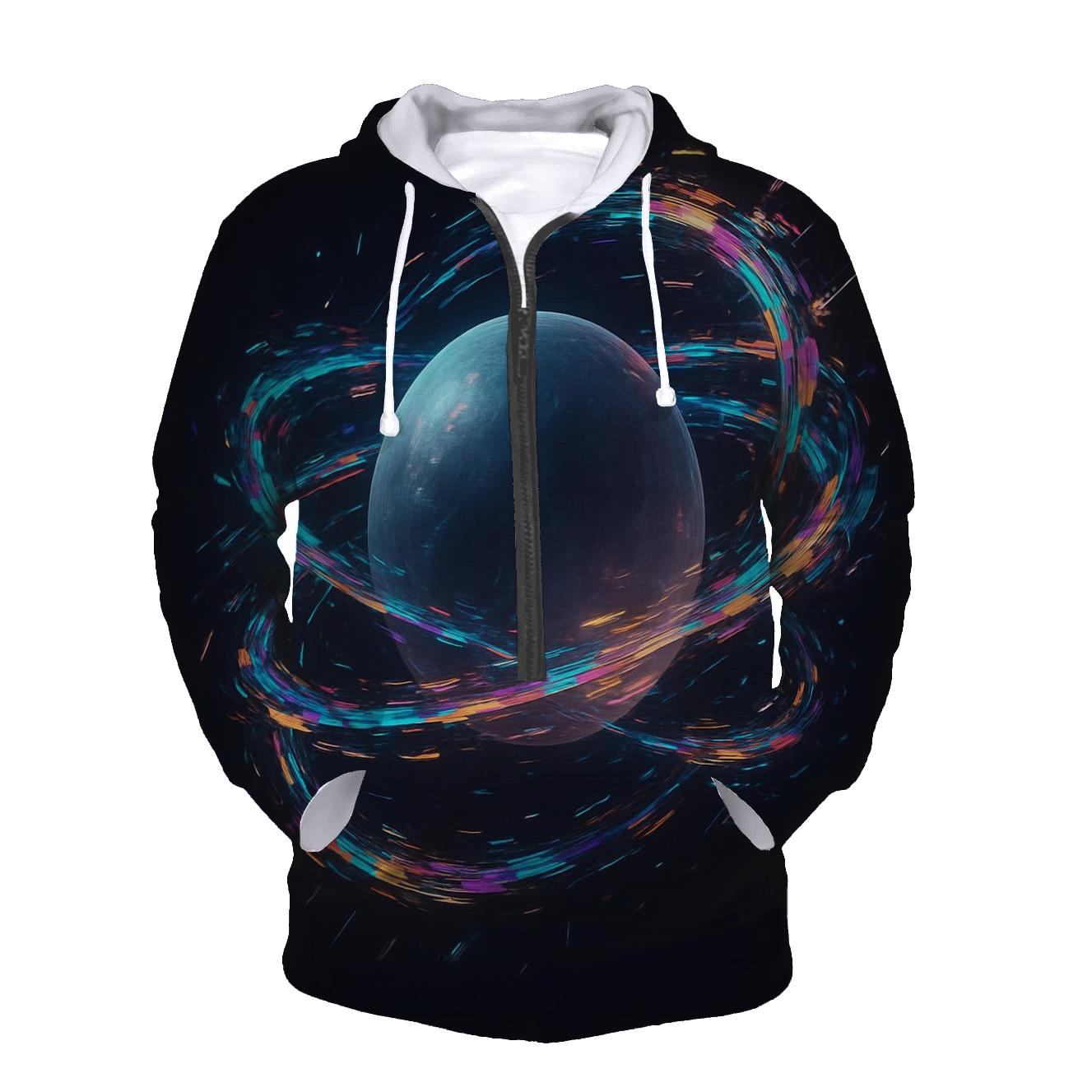 Holographic Planetary Rings hoodie trends