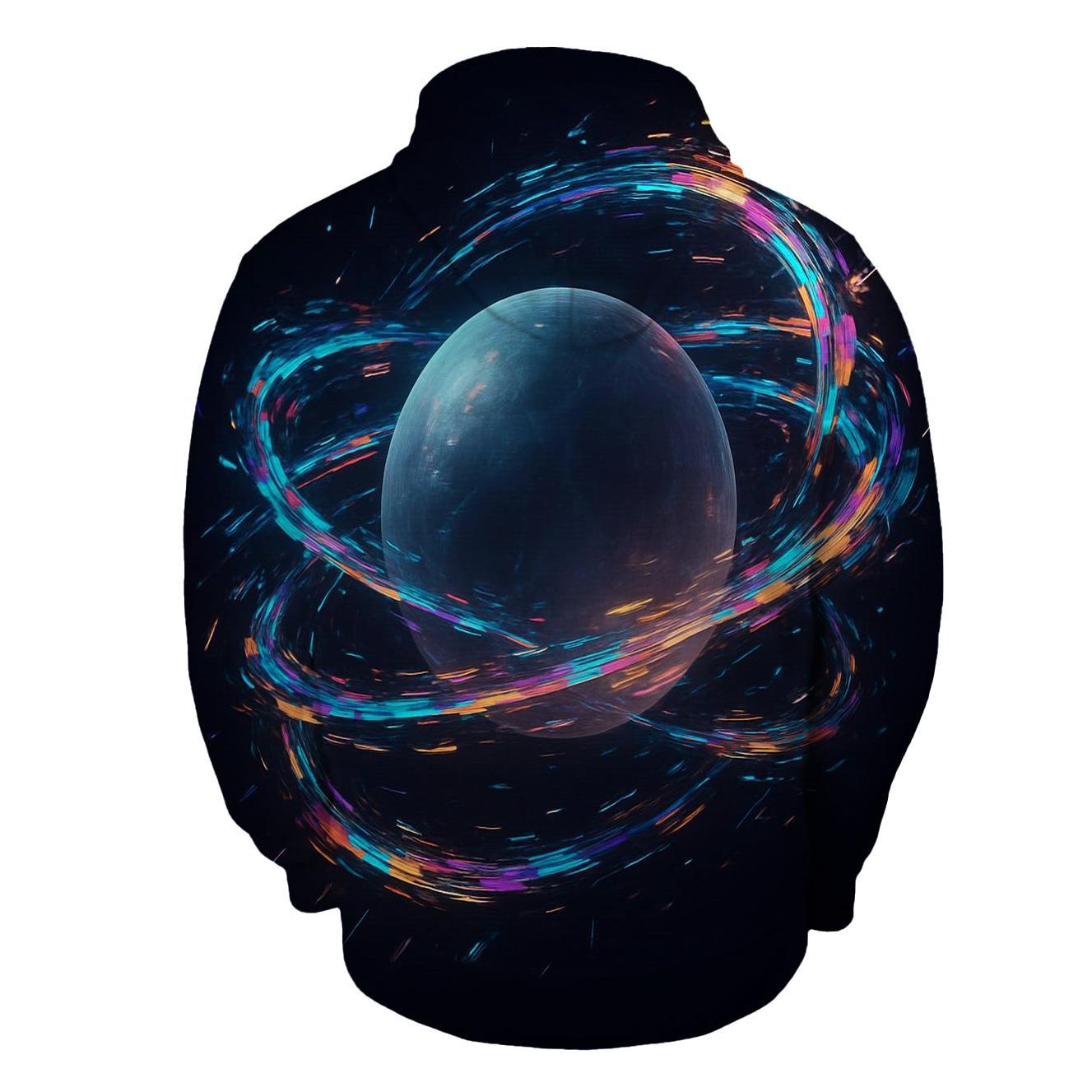 Holographic Planetary Rings hoodie trends