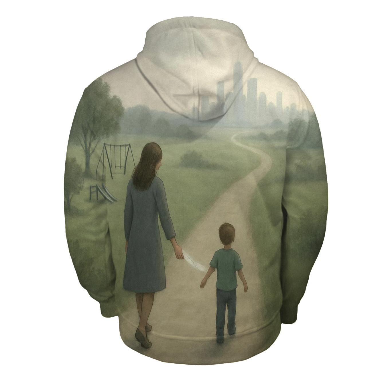 When Her Hands Let Go But Her Love Stayed zip-up hoodies