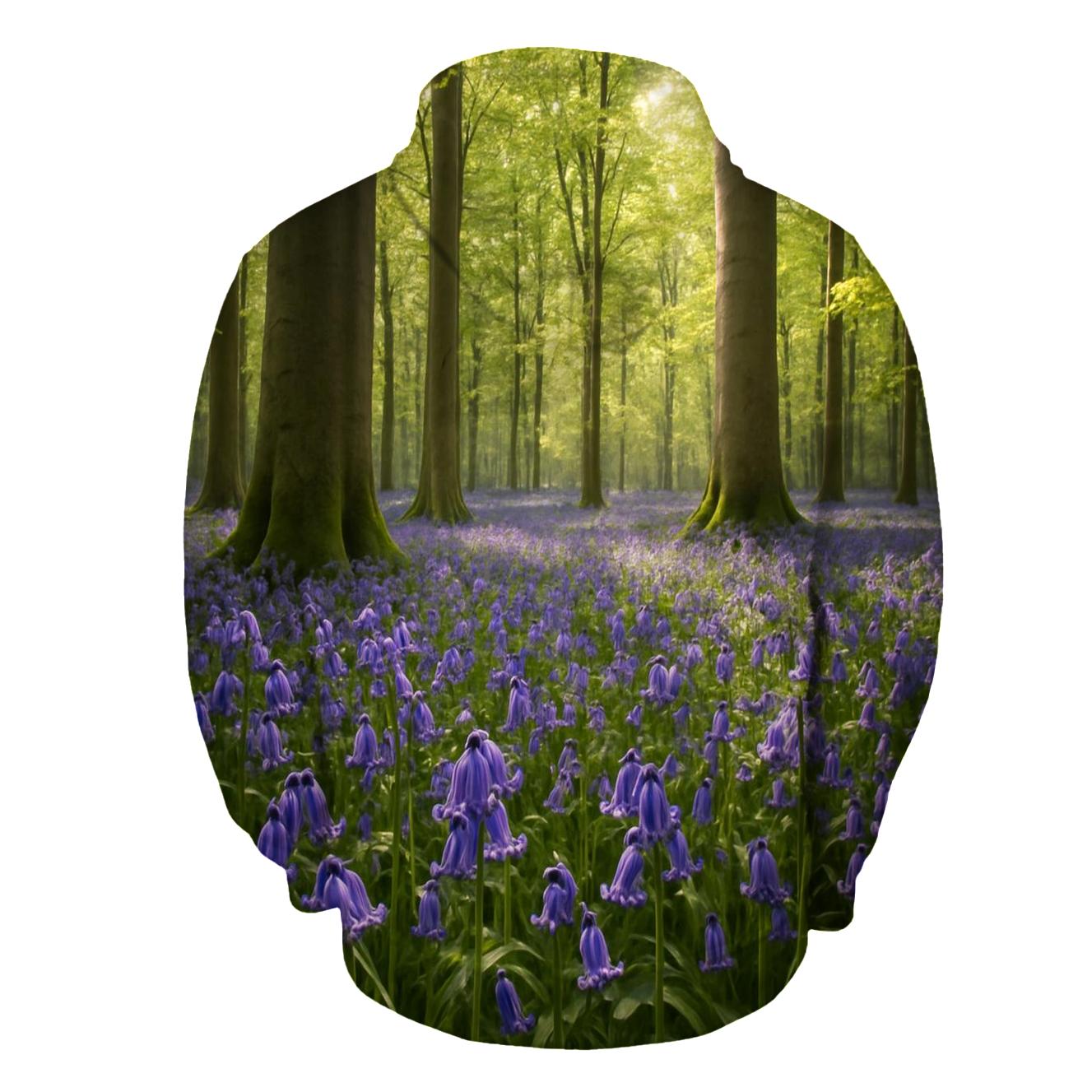 Bluebells In Ancient Beechwood zip-up hoodies