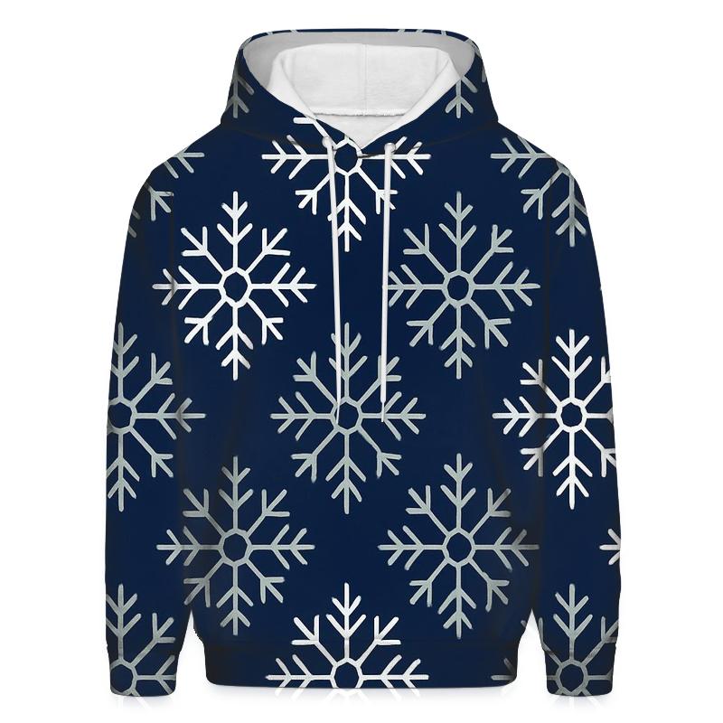 Nordic Snowflake Lattice pullover hoodies