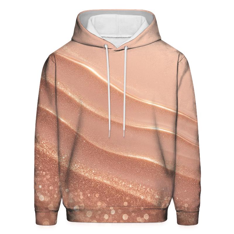 Rosy Glitter Tide designer hoodies