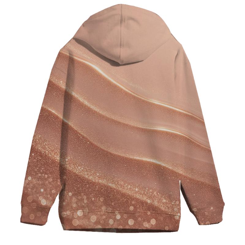 Rosy Glitter Tide designer hoodies