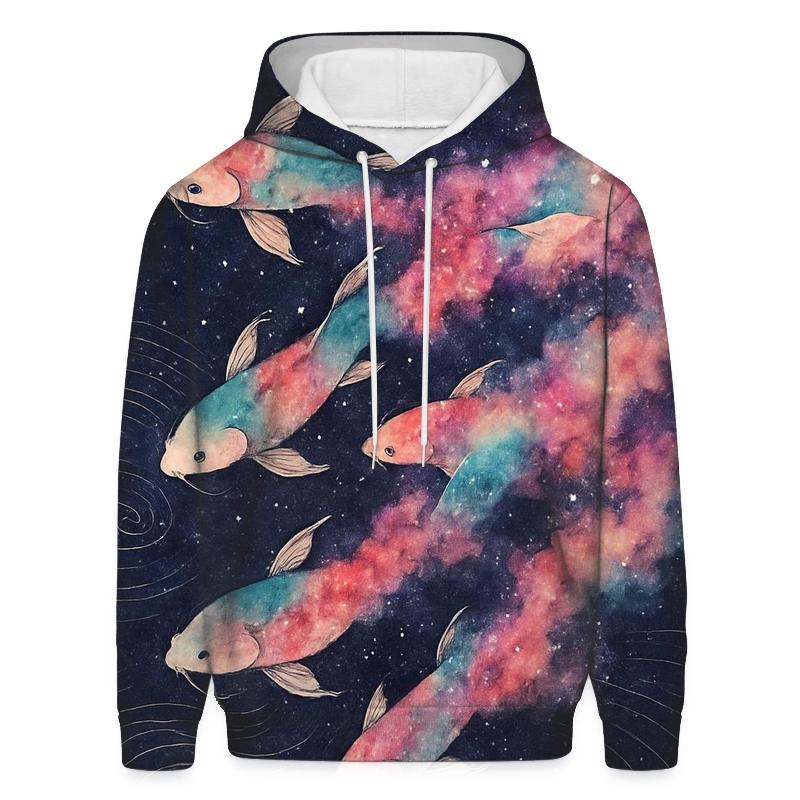 Nebula Ink Koi Stream custom hoodies