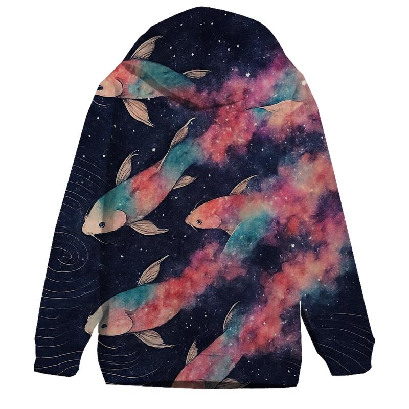 Nebula Ink Koi Stream custom hoodies