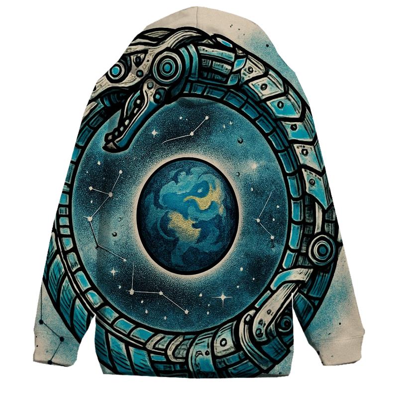 Celestial Circuit Ouroboros hoodies fashion