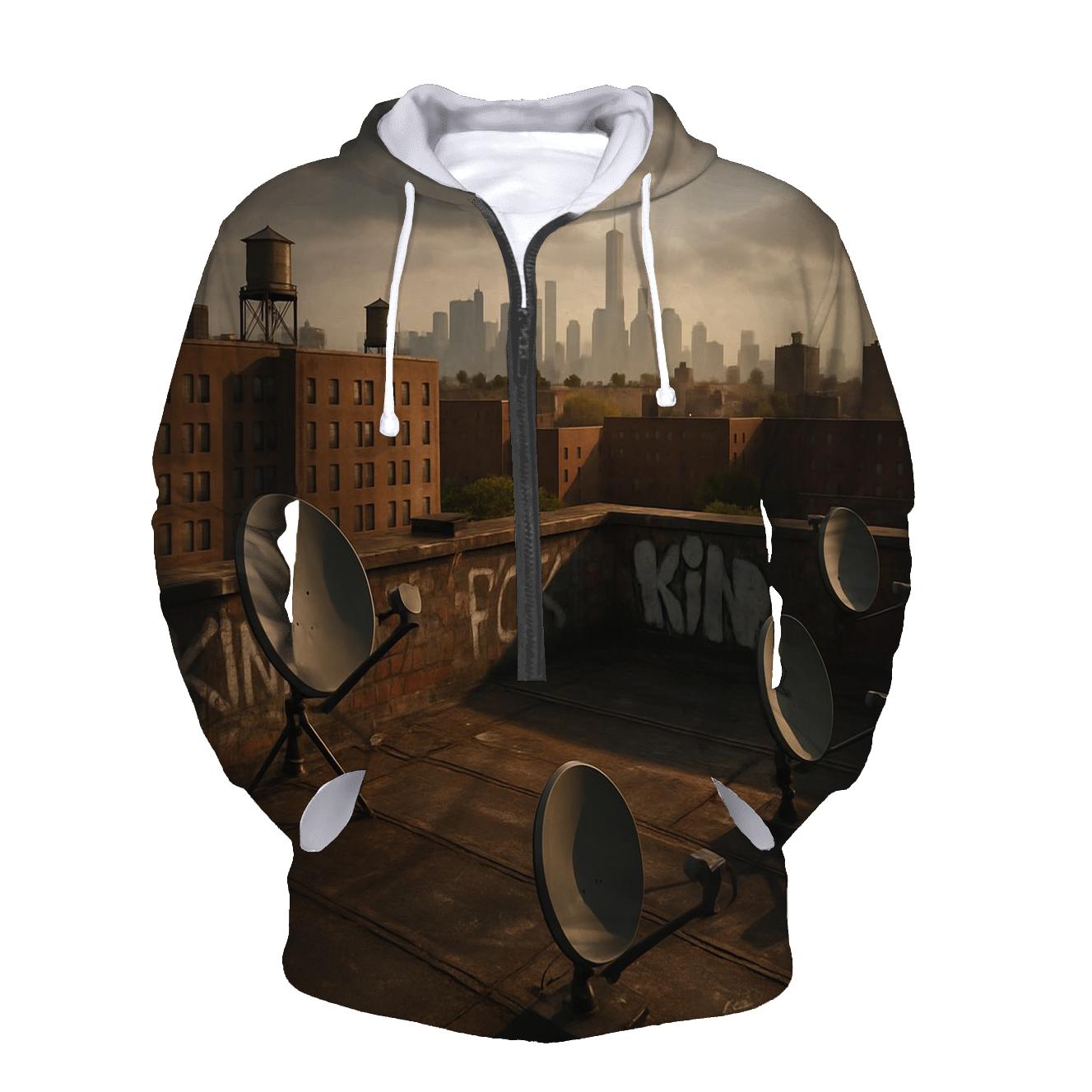 South Bronx Rooftop View Toward Downtown Manhattan hoodie styles