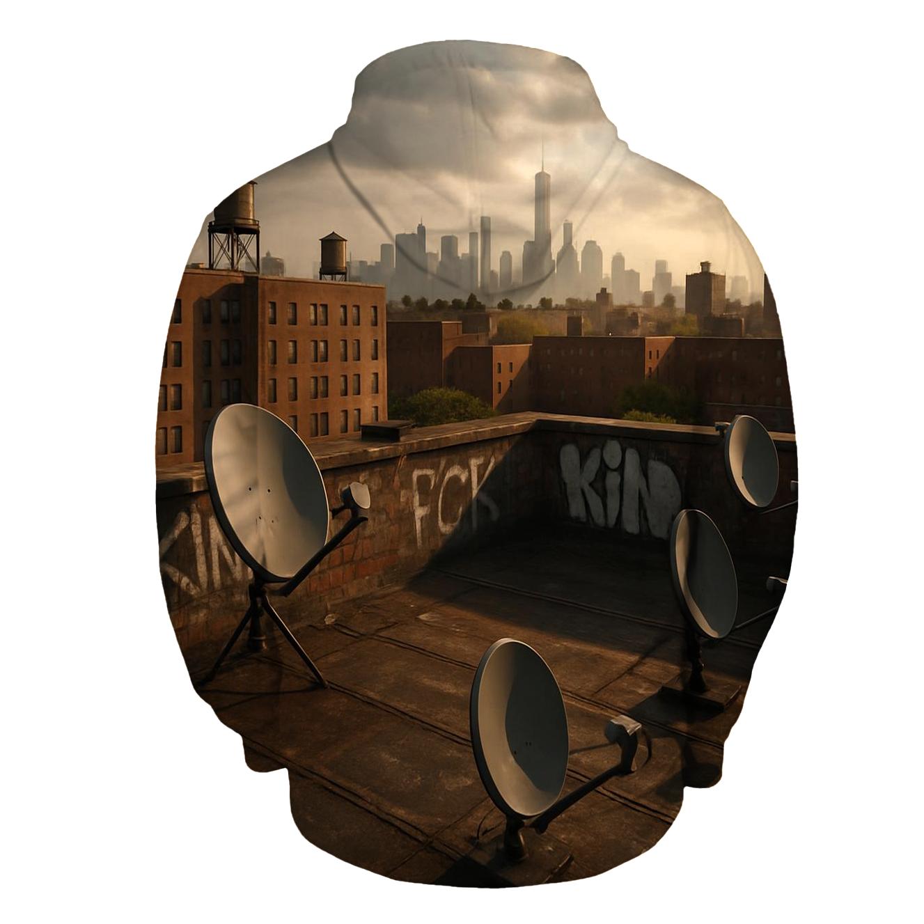 South Bronx Rooftop View Toward Downtown Manhattan hoodie styles