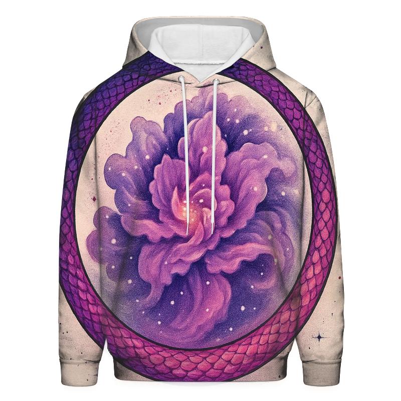 Nebula Bloom Ouroboros premium hoodies