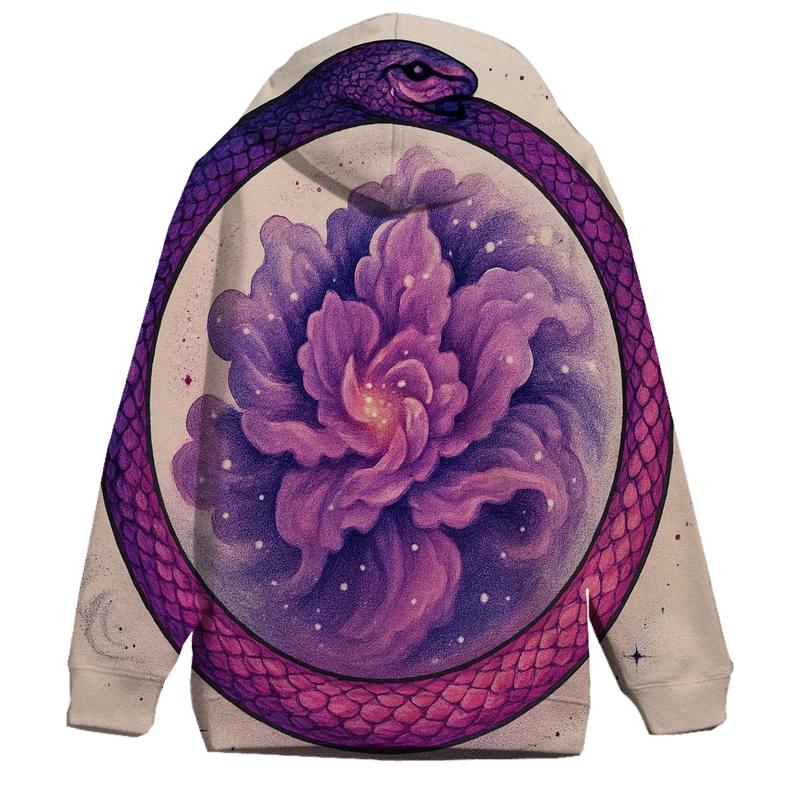 Nebula Bloom Ouroboros premium hoodies