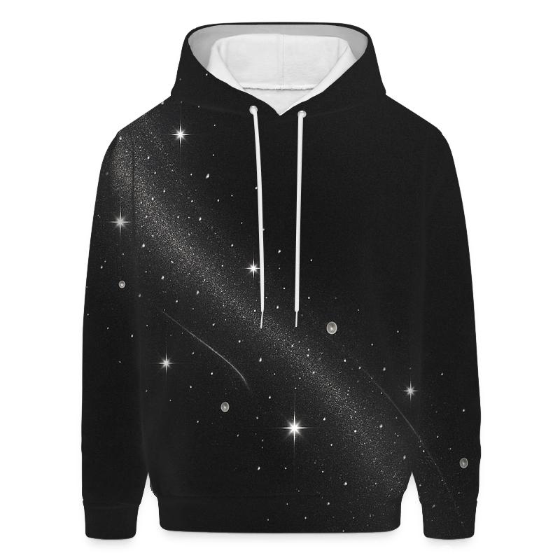 Charcoal Stardust Veil embroidered hoodies