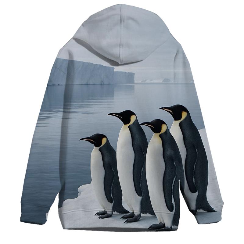 Emperor Penguins On Sea Ice Edge heavyweight hoodies