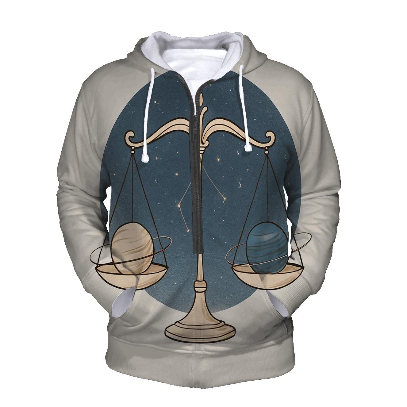 Libra Celestial Balance Diagram hoodie styles