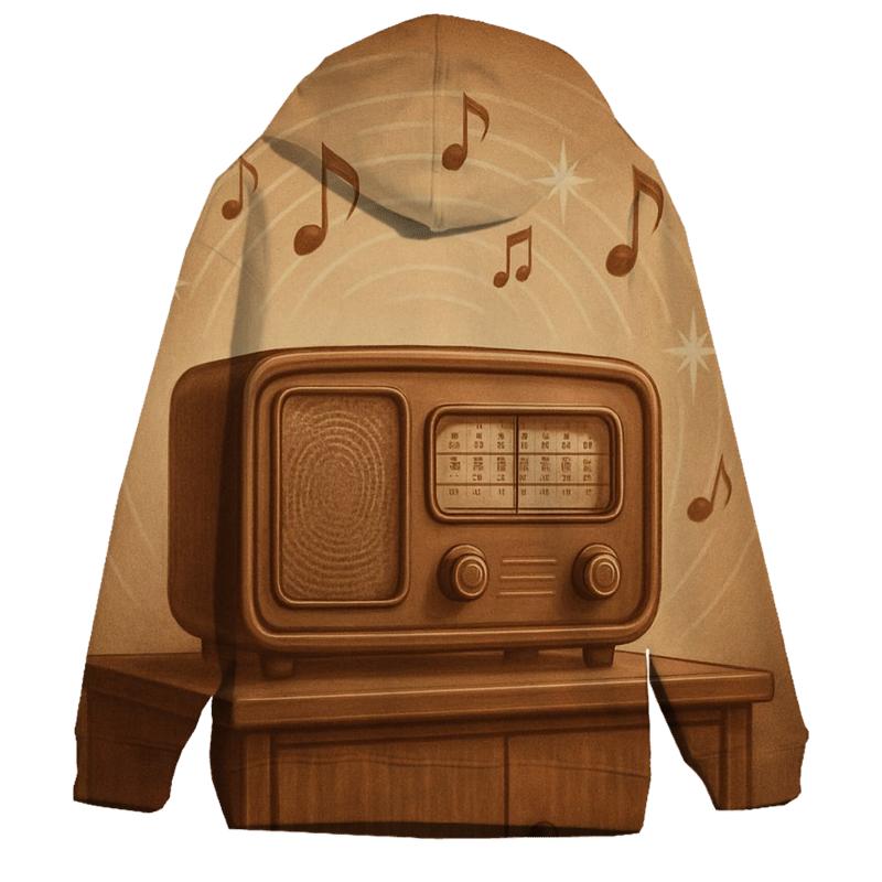 Sepia Radio Lounge printed hoodies
