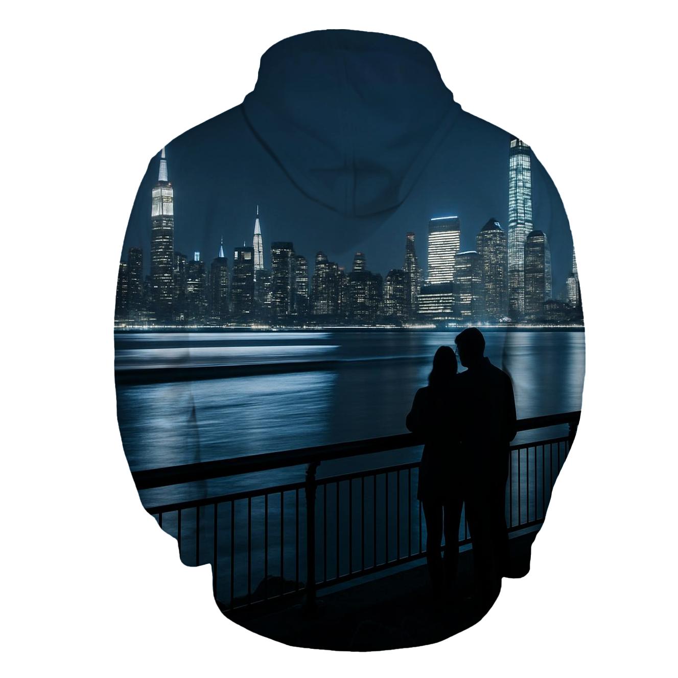 Nighttime Reflections From Hoboken Waterfront hoodie styles