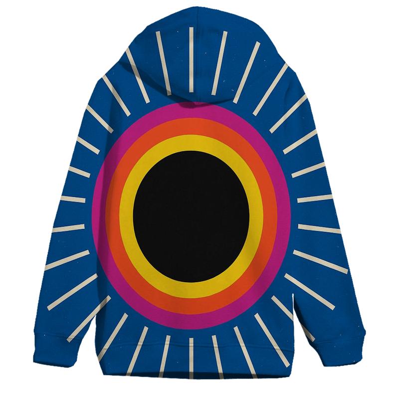 Eclipse Corona Halo Grid pullover hoodies