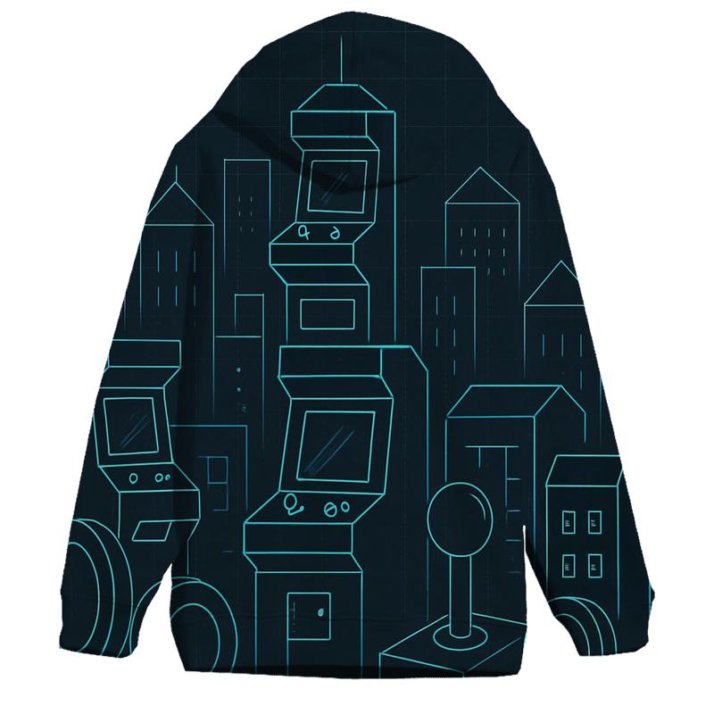 Arcade Skyline Blueprint designer hoodies
