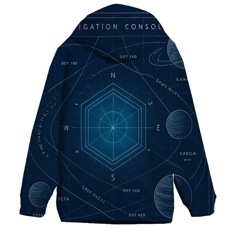 Celestial Blueprint Navigator pullover hoodies