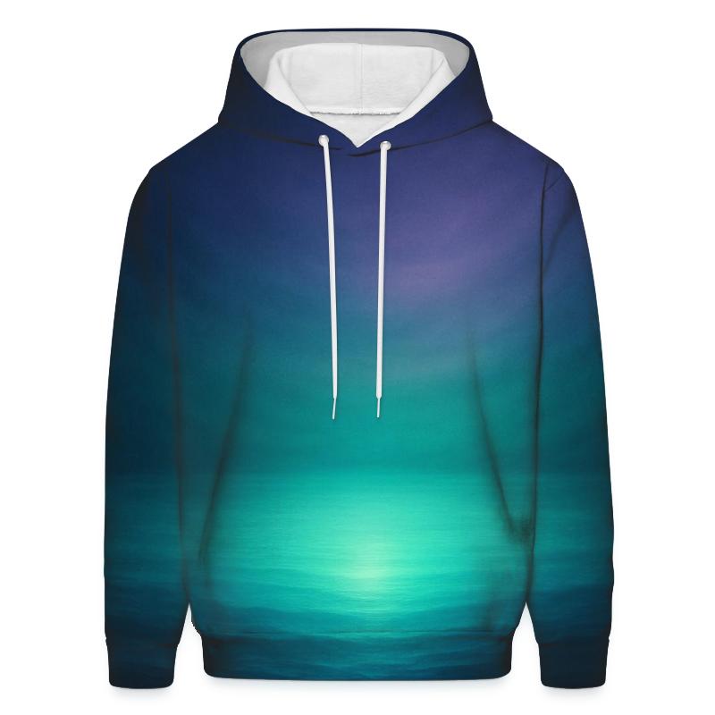 Midnight Lagoon Bloom printed hoodies