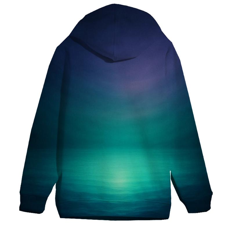 Midnight Lagoon Bloom printed hoodies