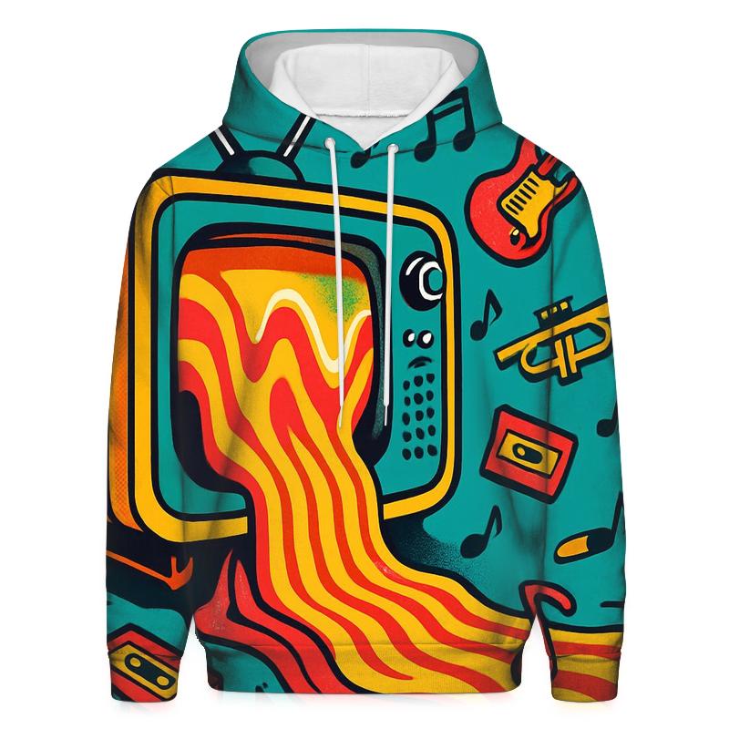 Retro TV Music Portal pullover hoodies