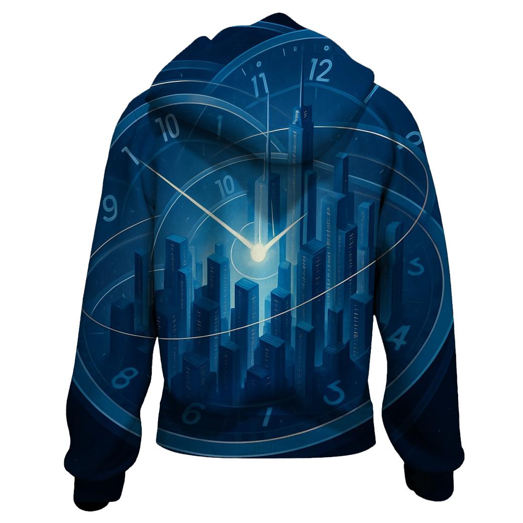 Chrono Orbit City graphic hoodies