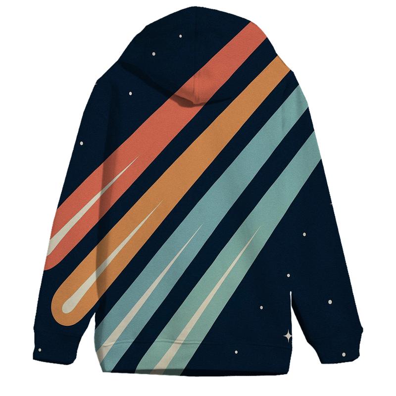 Comet Trail Fan Array graphic hoodies