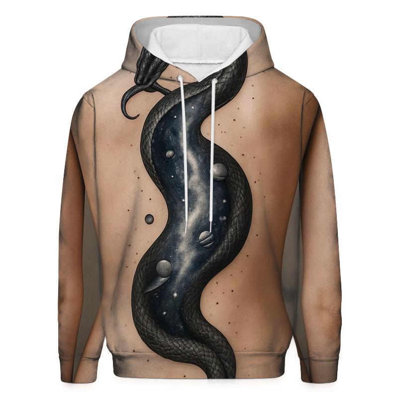 Galactic Spine Serpent Ouroboros lightweight hoodies