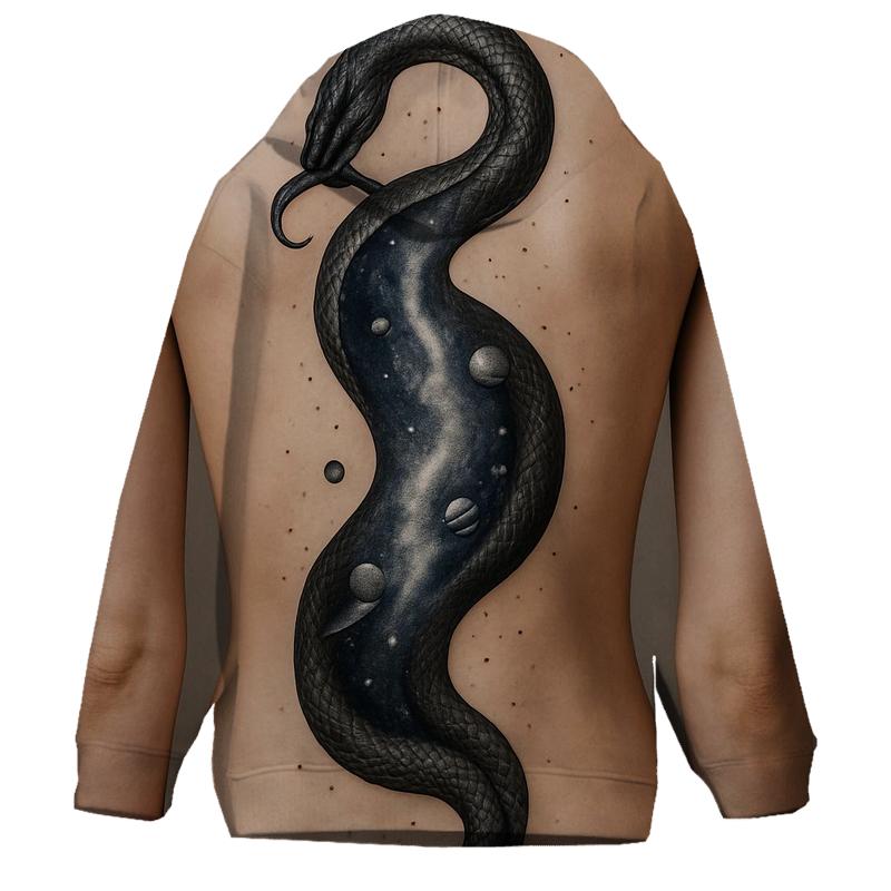 Galactic Spine Serpent Ouroboros lightweight hoodies