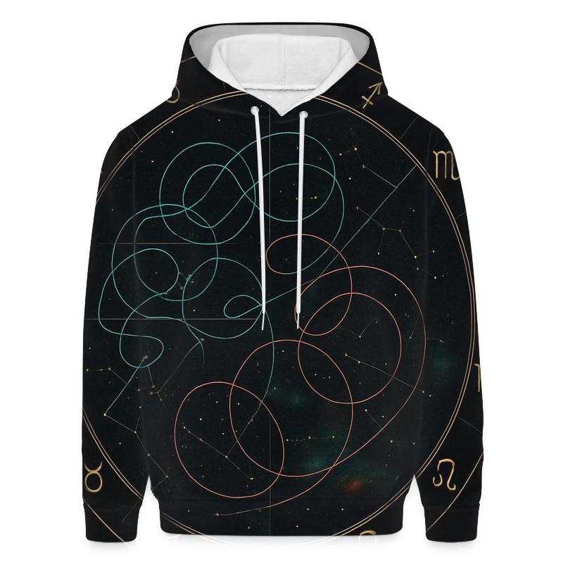 Zodiac Wheel Of Retrograde Paths lightweight hoodies