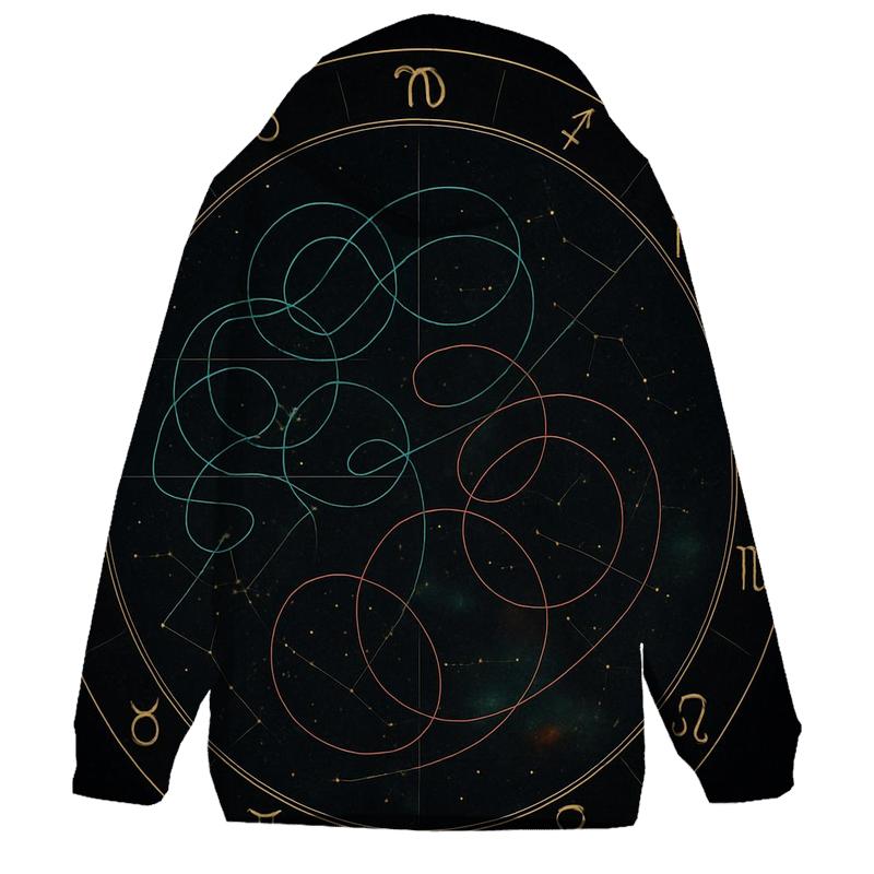 Zodiac Wheel Of Retrograde Paths lightweight hoodies