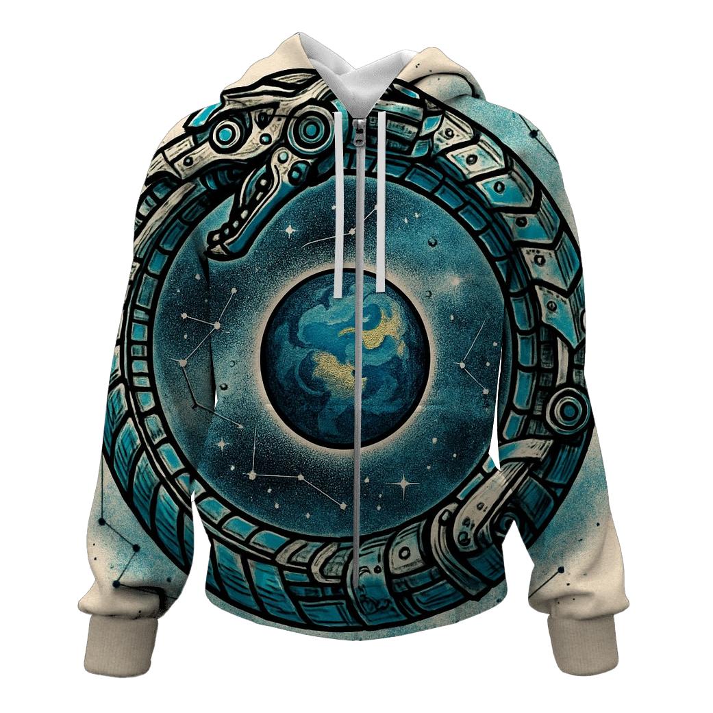 Celestial Circuit Ouroboros hoodie trends