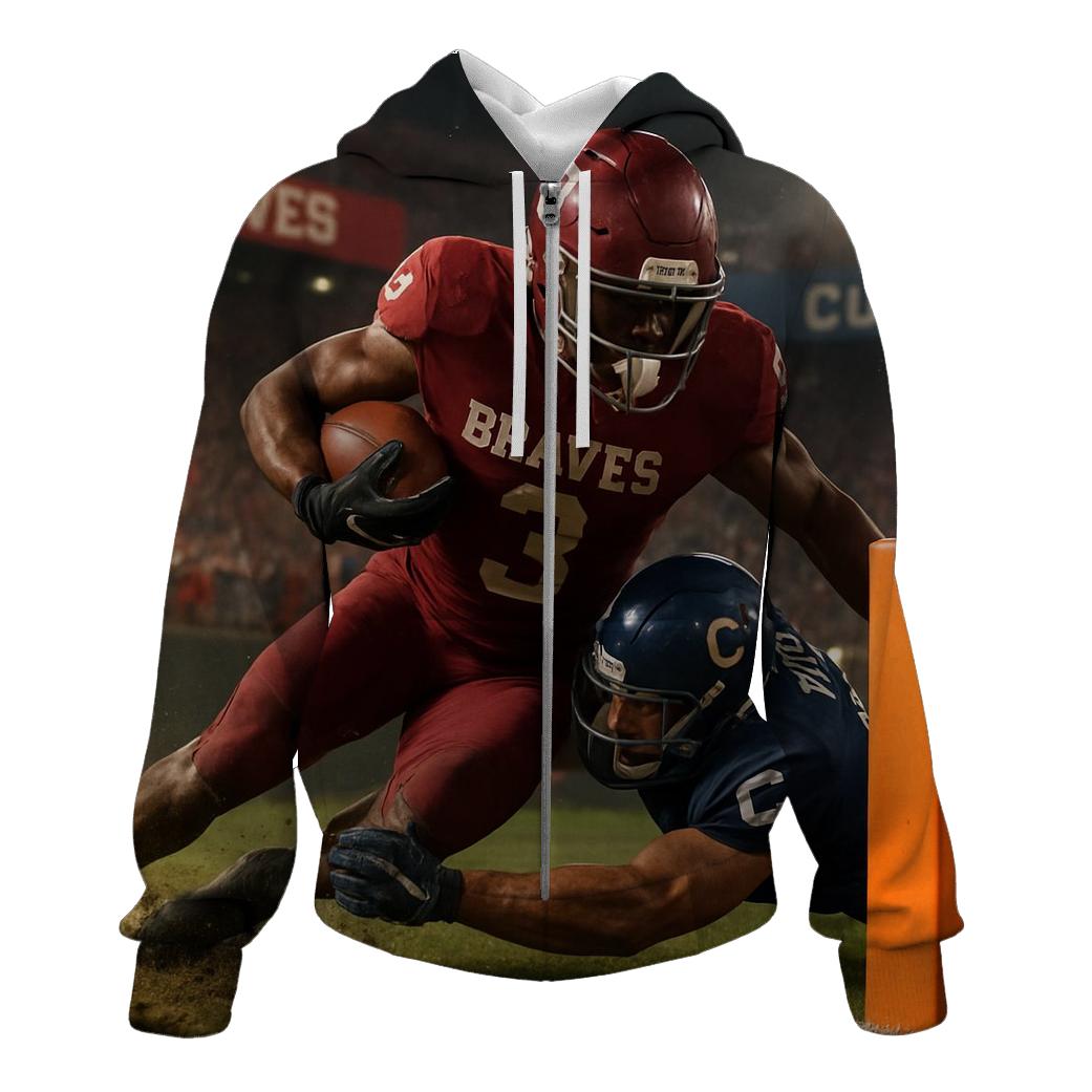 Goal Line Storm In The Red Zone embroidered hoodies